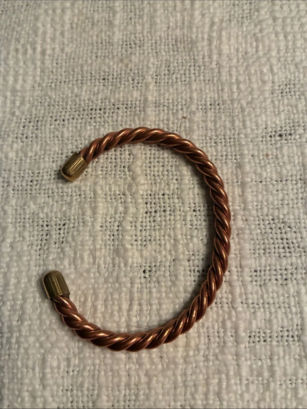 Braided new cuff copper bracelet
